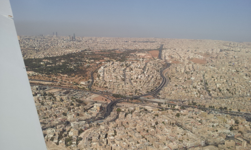 visión aérea de Amman.