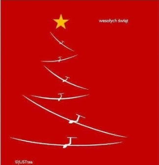 Arbol de Navidad hecho con aviones planeando