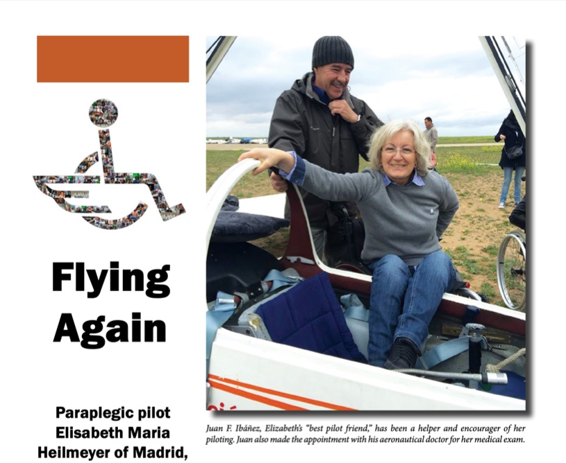 Flying Again Portada de la revista en la que aparece Elisabeth