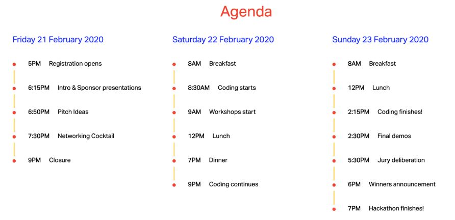 Agenda de los días 21, 22 y 23 de febrero